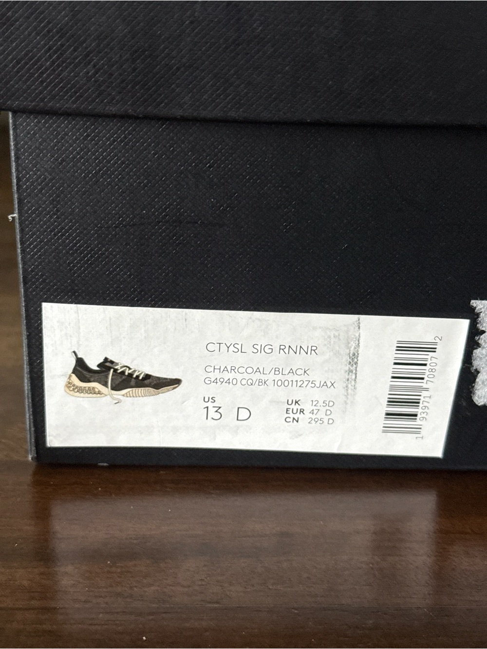 Coach City Sole Signature Runner Charcoal/Black Men’s Sneakers Size 13D. - Picture 10 of 10